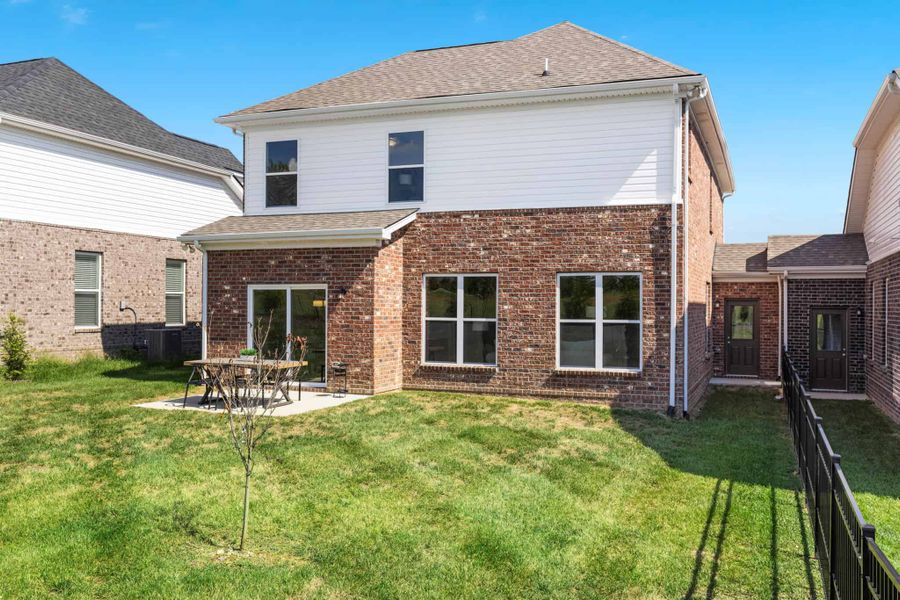 Exterior details and patio area of a home in Westfield Garden Homes, Gallatin (Image 3).