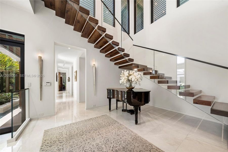 Furnished interior view inside a new home in , Coral Gables (Image 9).