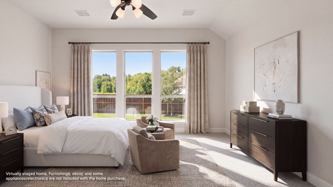 Furnished interior view inside a new home in Trinity Falls, McKinney (Image 9).