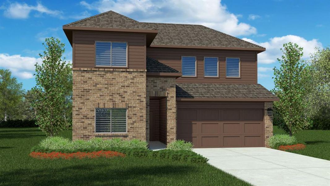 Front Elevation - D.R. Horton's Southhaven Floorplan Elevation G - All Home and community information, including pricing, included features, terms, availability and amenities, are subject to change at any time without notice or obligation. All Drawings, pictures, photographs, video, square footages, floor plans, elevations, features, colors and sizes are approximate for illustration purposes only and will vary from the homes as built. Front Elevation - D.R. Horton's Southhaven Floorplan Elevation G - All Home and community information, including pricing, included features, terms, availability and amenities, are subject to change at any time without notice or obligation. All Drawings, pictures, photographs, video, square footages, floor plans, elevations, features, colors and sizes are approximate for illustration purposes only and will vary from the homes as built.