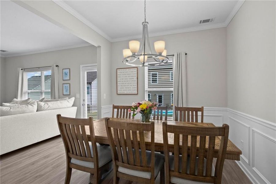 Furnished interior view inside a new home in , Cartersville (Image 13).