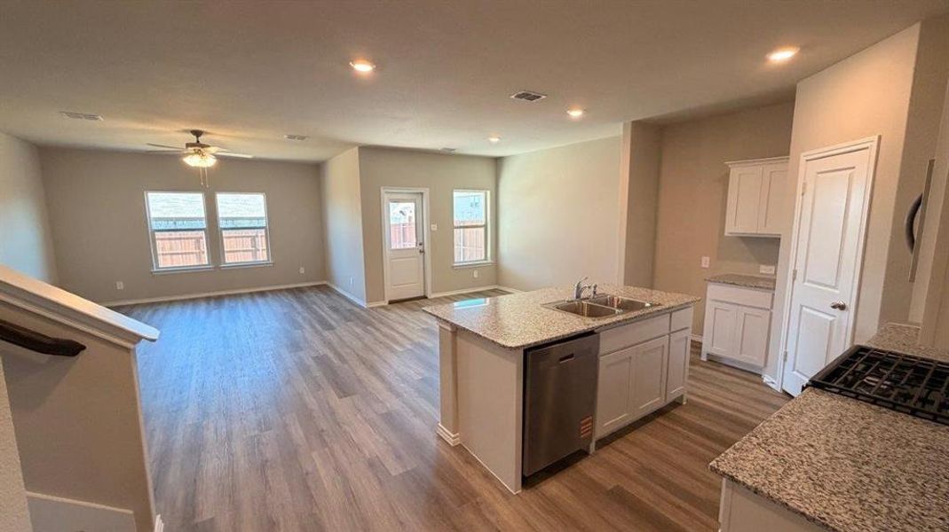 Furnished interior view inside a new home in Rosewood at Beltmill, Fort Worth (Image 6). Furnished interior view inside a new home in Rosewood at Beltmill, Fort Worth (Image 6).