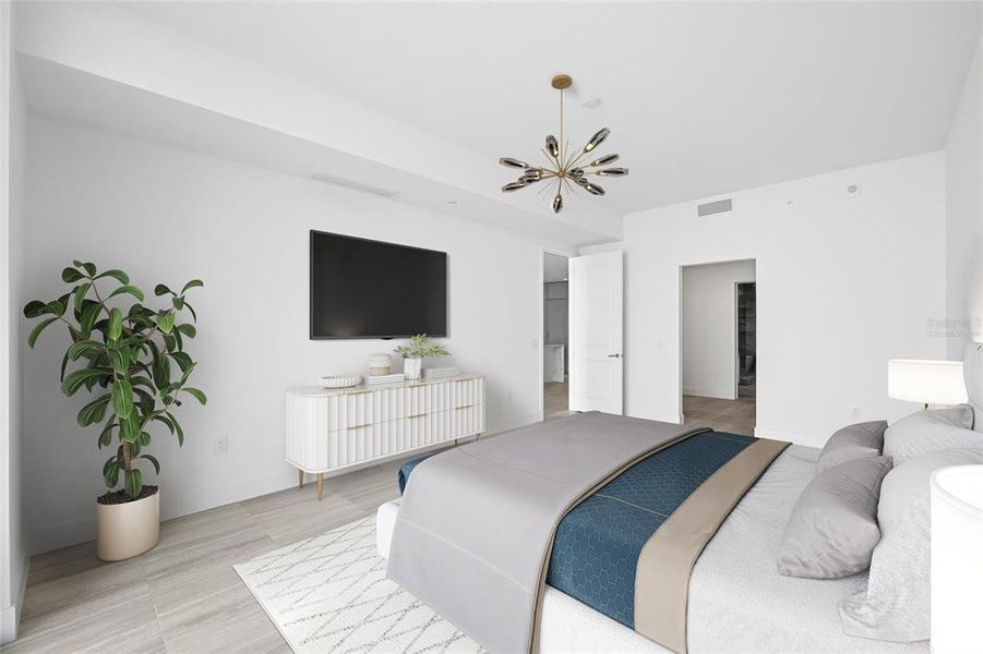 Furnished interior view inside a new home in , Tampa (Image 21).