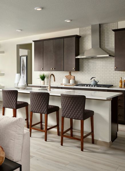 Representative furnished interior of a home built from the 4036 by Tri Pointe Homes in Reunion, Commerce City (Image 6).