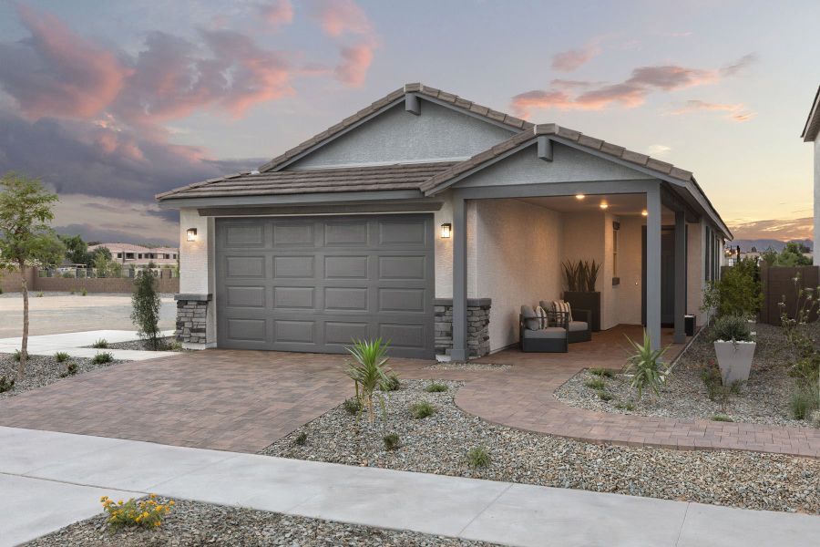 Representative exterior photo of a completed home built from the Cedar by Mattamy Homes in Baker Farms, Phoenix, AZ (Image 20).