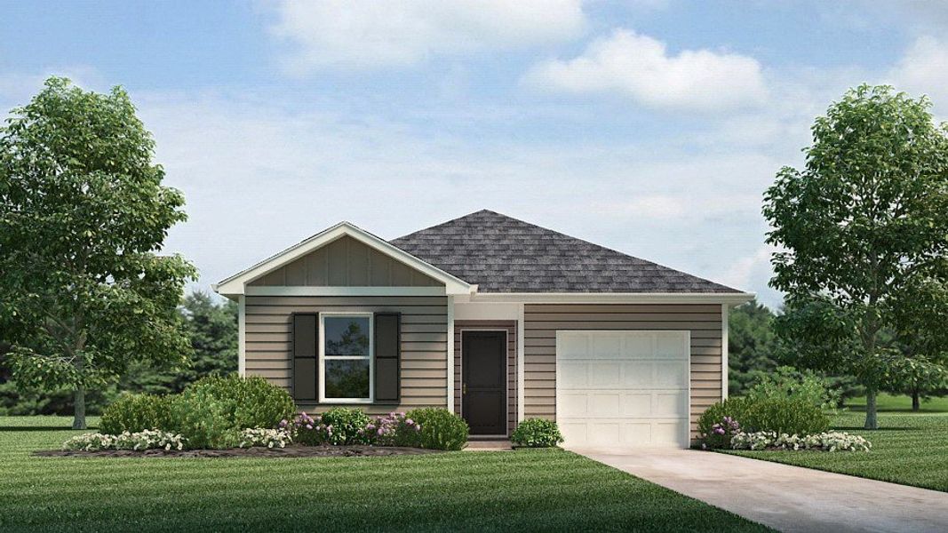 Representative exterior photo of a completed home built from the CAMERON by D.R. Horton in Saddle Trace, Lewisburg, TN (Image 2).