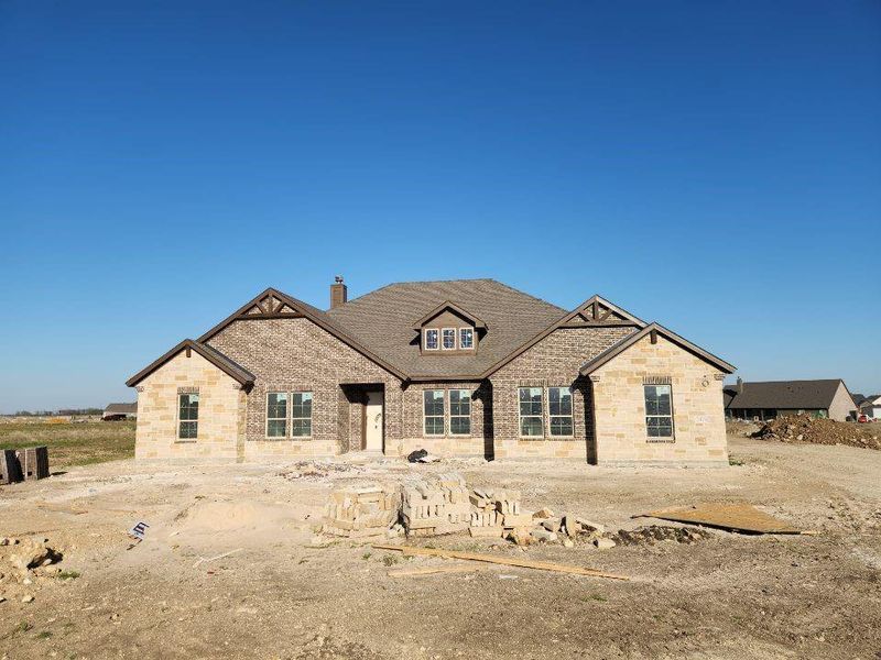 In-progress construction of a new home in Rocky Top, Krum, TX (Image 12).