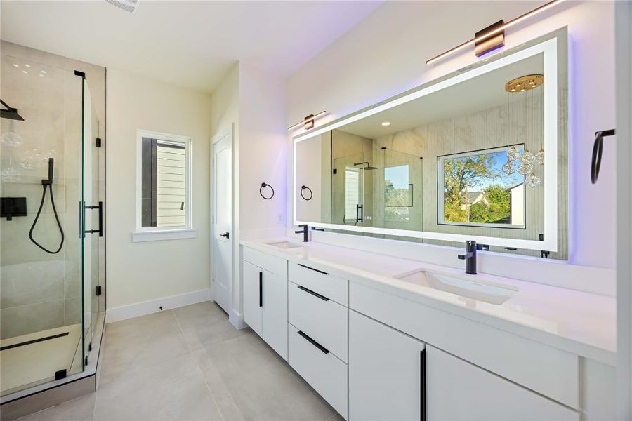 Furnished interior view inside a new home in , Houston (Image 10).