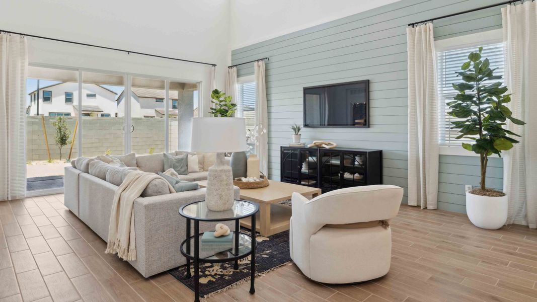 Representative furnished interior of a home built from the Stork by D.R. Horton in Apache Farms, Buckeye (Image 14).