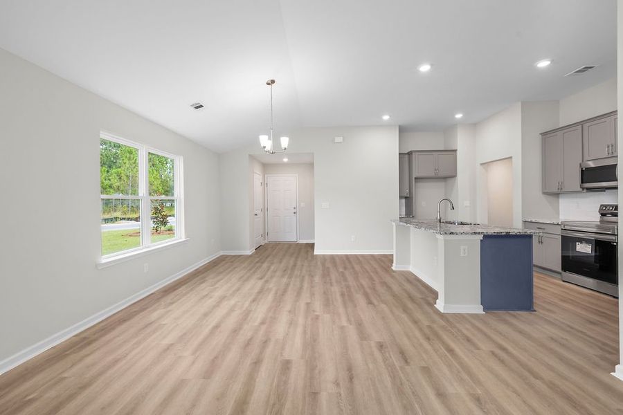 Representative unfurnished interior of a home built from the The Loblolly by Smith Family Homes in Heritage at New Riverside, Bluffton (Image 13).