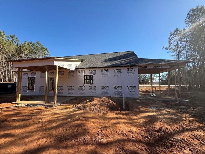 In-progress construction of a new home in , Tallapoosa, GA (Image 25).