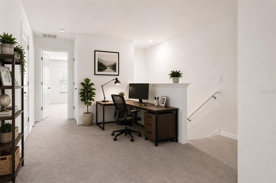 Furnished interior view inside a new home in Angeline, Land O' Lakes (Image 8).