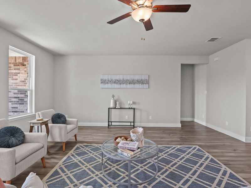 Furnished interior view inside a new home in Ladera, San Antonio (Image 10).