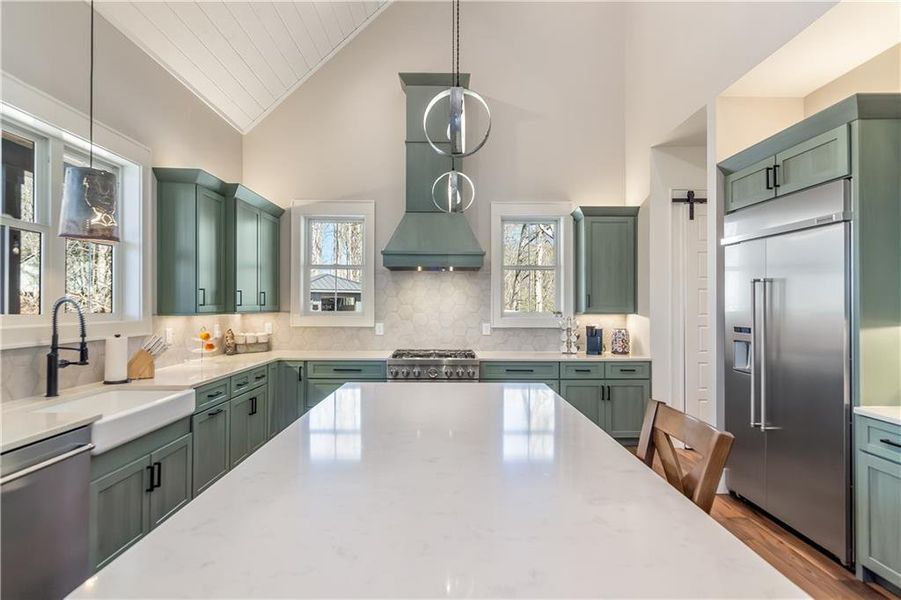Furnished interior view inside a new home in , Ellijay (Image 47).