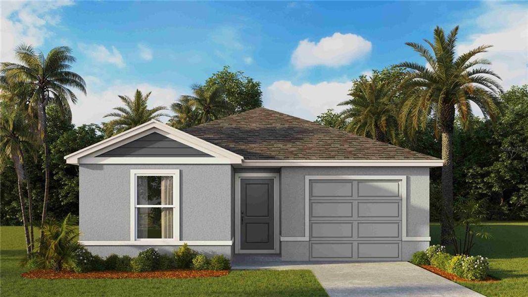 Front exterior of a new home in Brighton Park, Hudson, FL, highlighting curb appeal (Image 1). Front exterior of a new home in Brighton Park, Hudson, FL, highlighting curb appeal (Image 1).