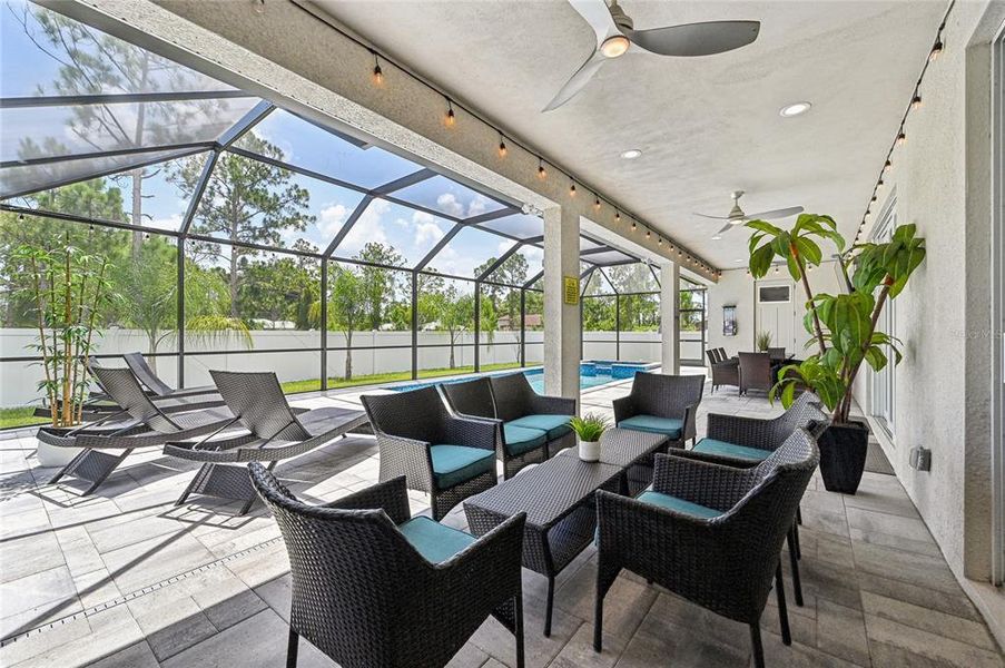 Exterior details and patio area of a home in , North Port (Image 22). Exterior details and patio area of a home in , North Port (Image 22).