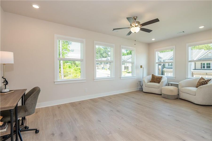 Furnished interior view inside a new home in , Flowery Branch (Image 18).