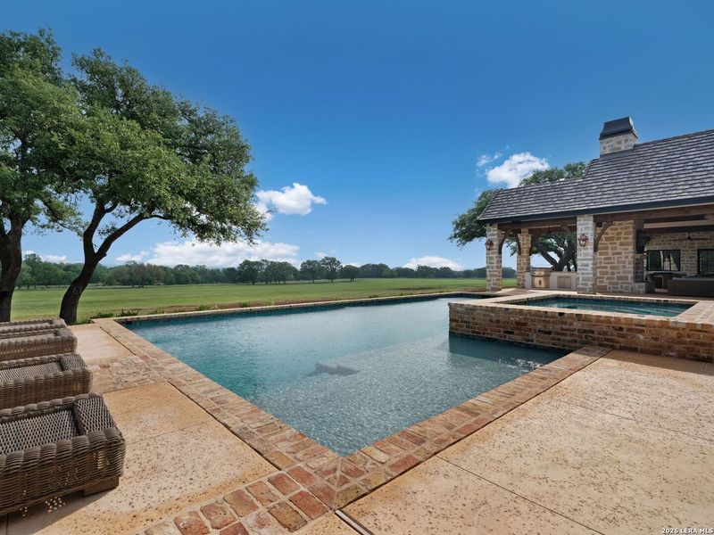Exterior details and patio area of a home in , Boerne (Image 29).