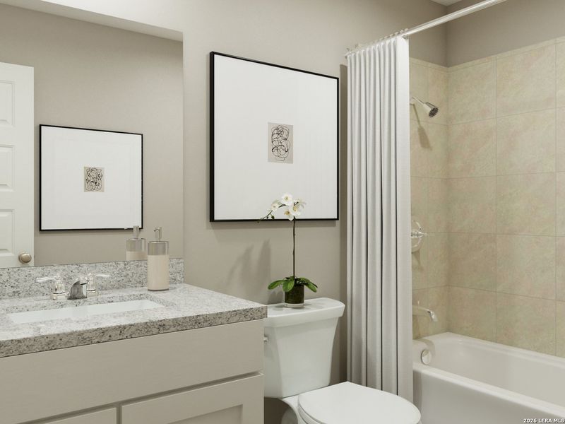Furnished interior view inside a new home in Swenson Heights, Seguin (Image 12).