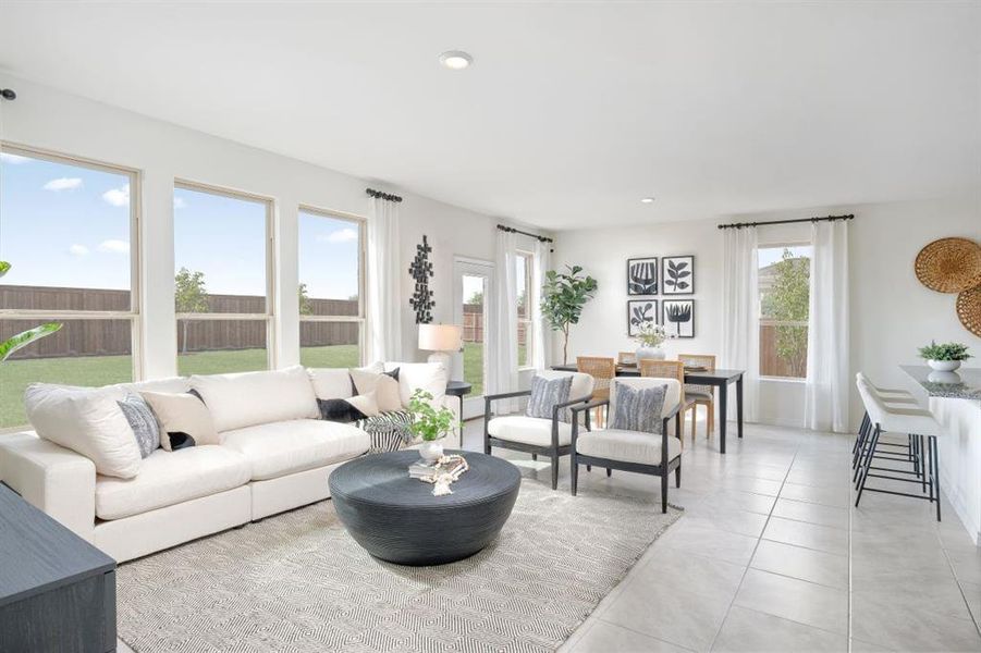 Furnished interior view inside a new home in The Preserve, Justin (Image 4). Furnished interior view inside a new home in The Preserve, Justin (Image 4).
