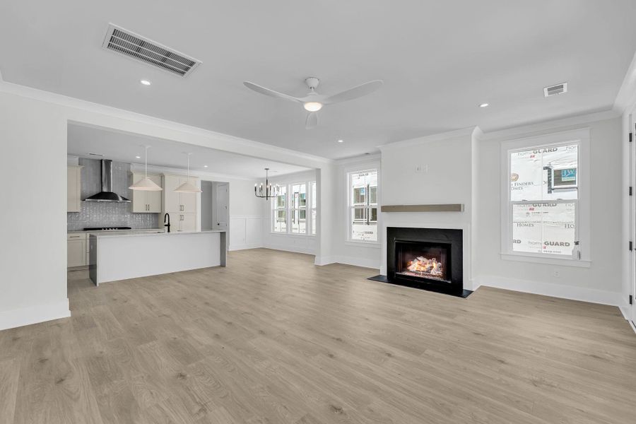Spacious, unfurnished interior of a new home in Miller's Crossing, Johns Island (Image 39). Spacious, unfurnished interior of a new home in Miller's Crossing, Johns Island (Image 39).
