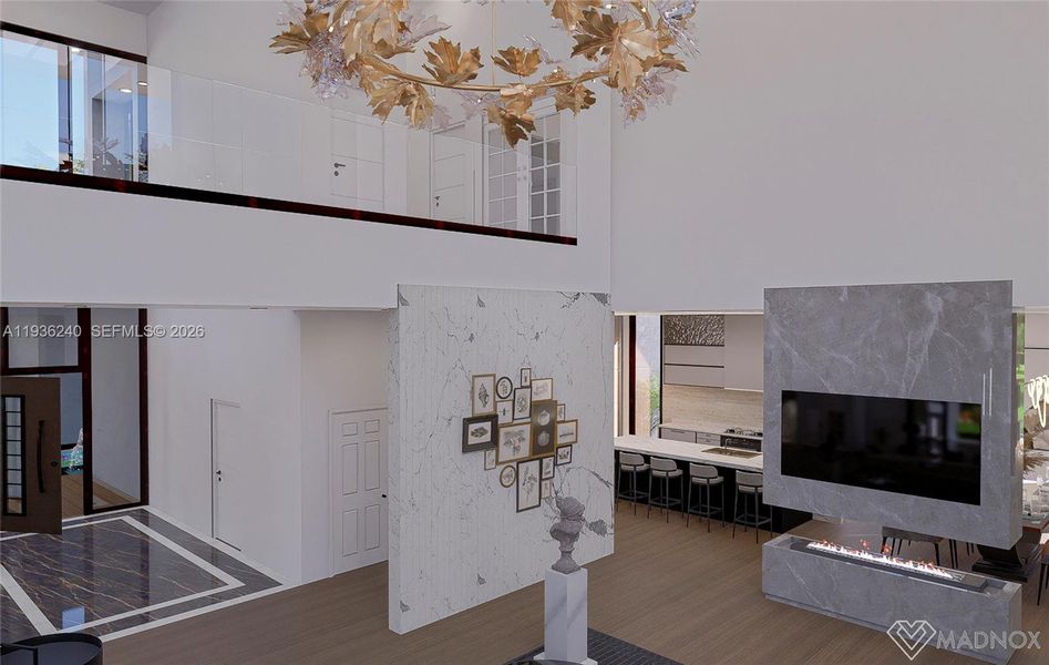 Furnished interior view inside a new home in , Weston (Image 15).