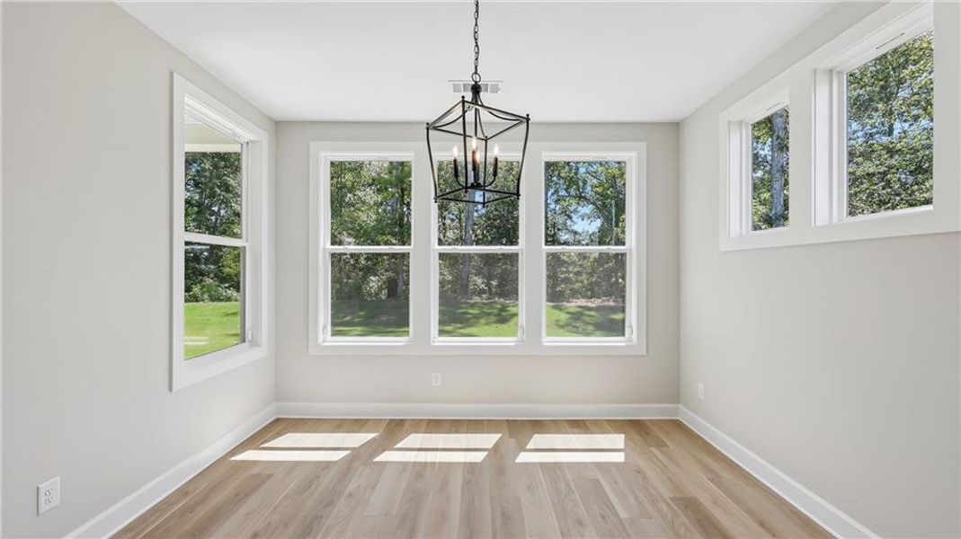 Spacious, unfurnished interior of a new home in Cresswind Georgia at Twin Lakes, Hoschton (Image 36).