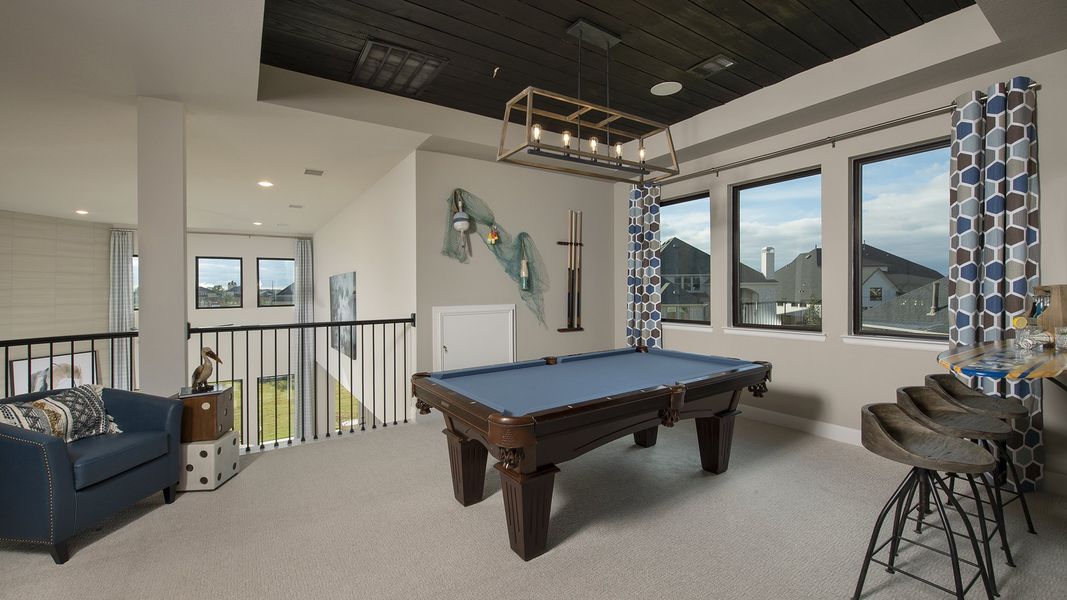 Furnished interior view inside a new home in Santa Rita Ranch - Eldorado, Liberty Hill (Image 40).