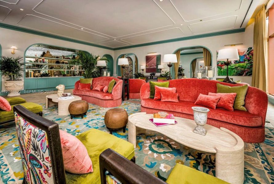Furnished interior view inside a new home in , Miami (Image 4).