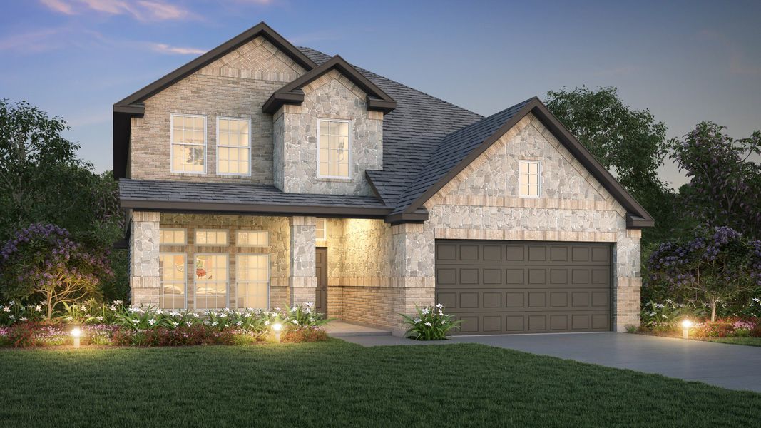 Representative exterior photo of a completed home built from the The Campbell by Legend Homes in Rocky Creek Crossing, Crowley, TX (Image 17). Representative exterior photo of a completed home built from the The Campbell by Legend Homes in Rocky Creek Crossing, Crowley, TX (Image 17).
