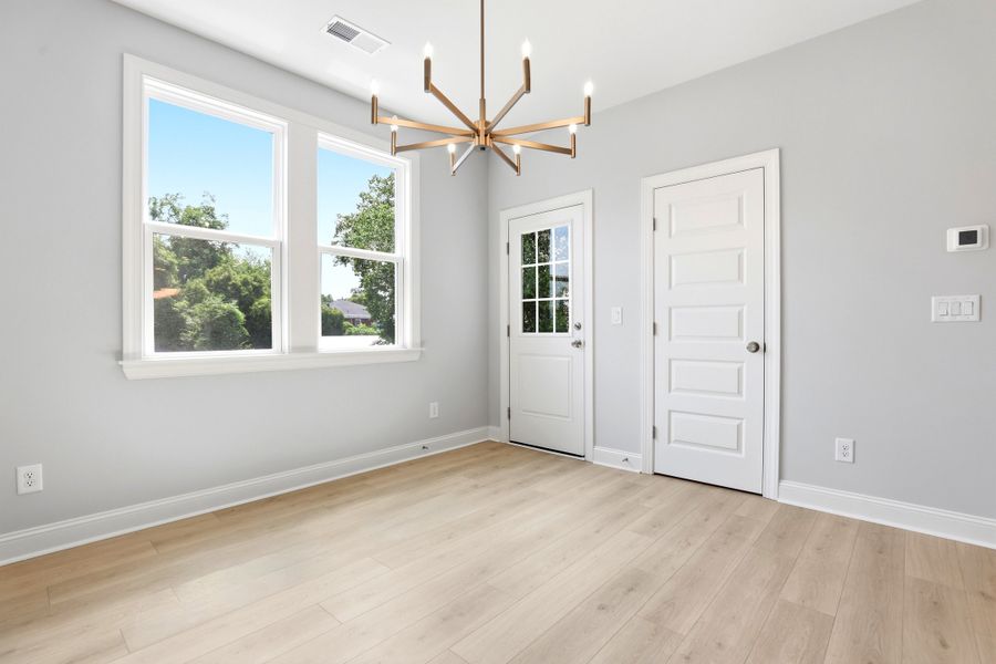 Representative unfurnished interior of a home built from the The Lofton by RobuckHomes in Downtown Wilmington Collective, Wilmington (Image 109).