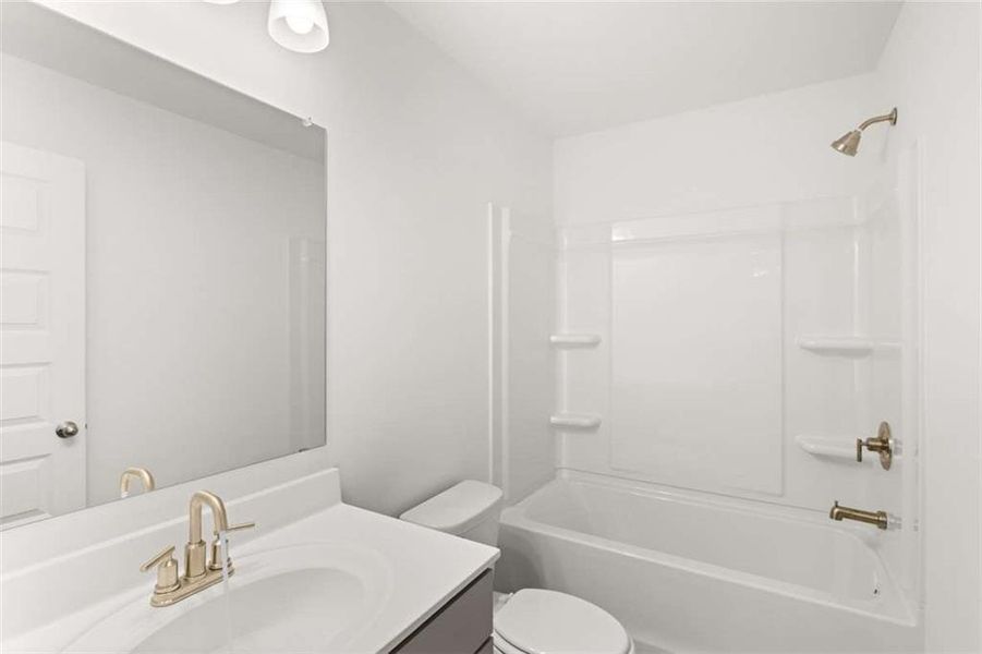 Furnished interior view inside a new home in Water Oak Estates, Lawrenceville (Image 15).