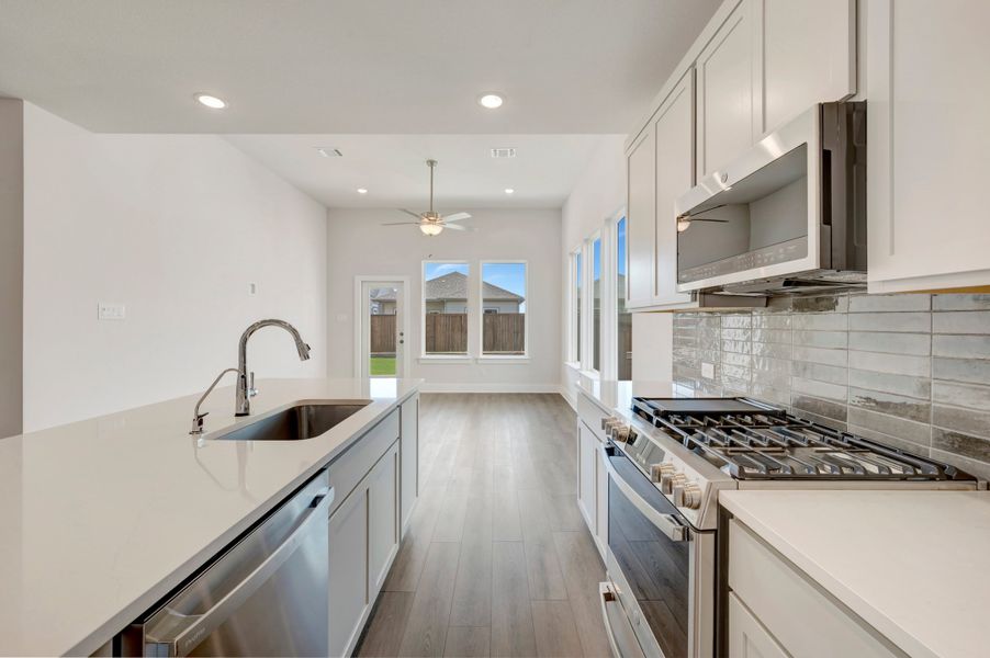 Furnished interior view inside a new home in The Meadows, Denton (Image 8).