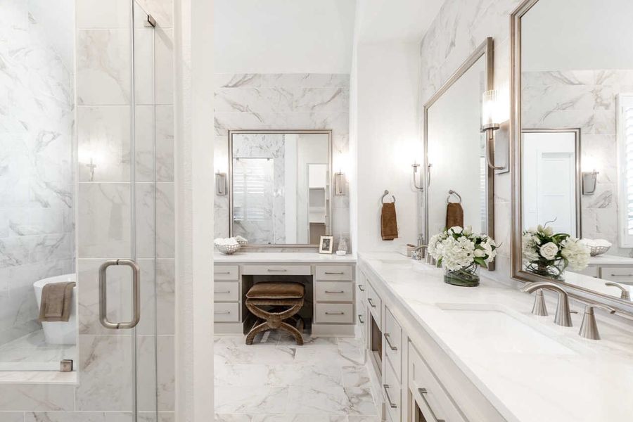 Representative Primary Bathroom - some options shown