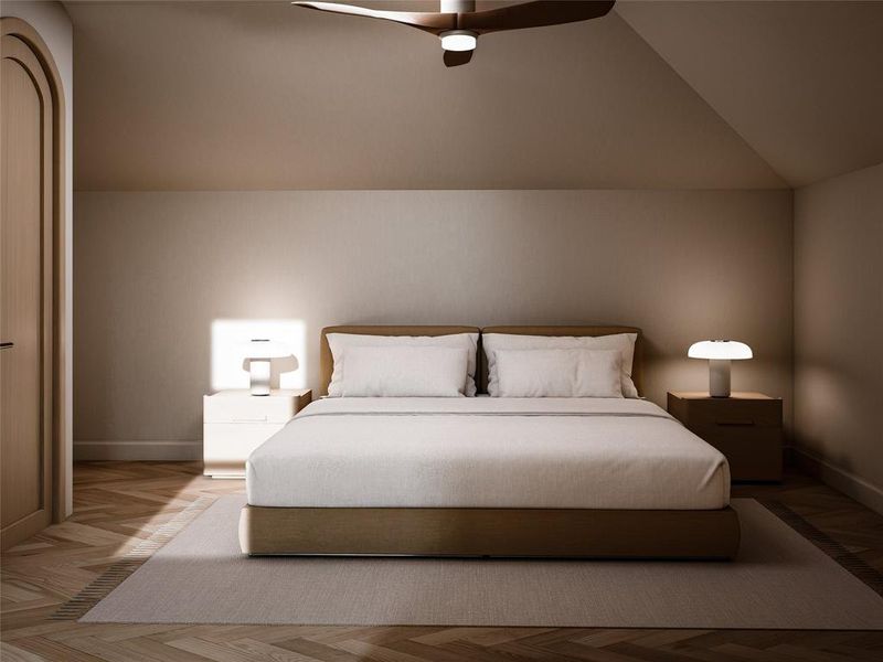 Furnished interior view inside a new home in , Highland Park (Image 17).