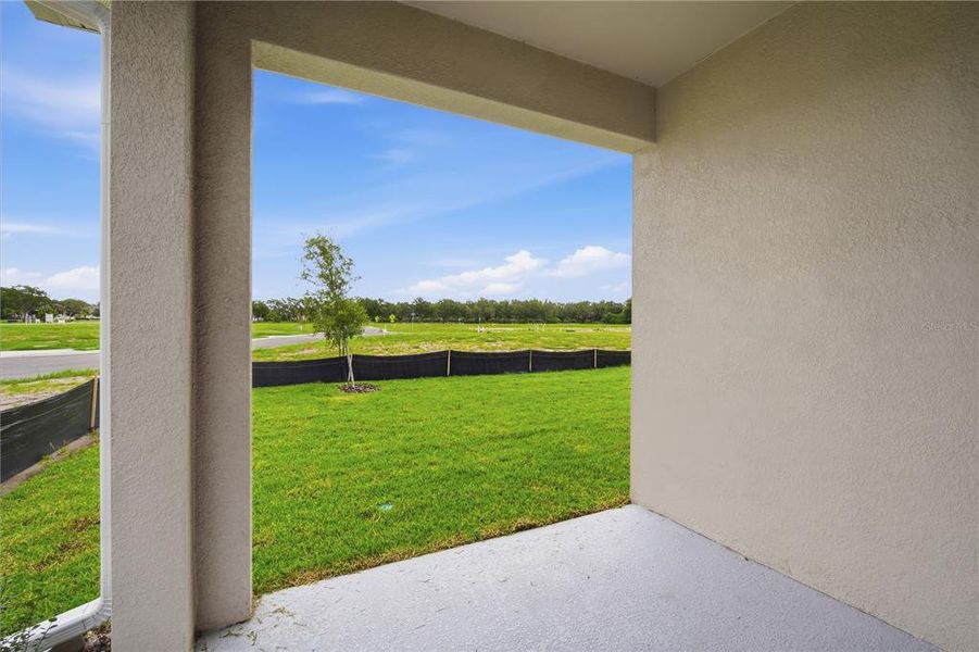 Exterior details and patio area of a home in Estates at Rivers Edge, Parrish (Image 28).