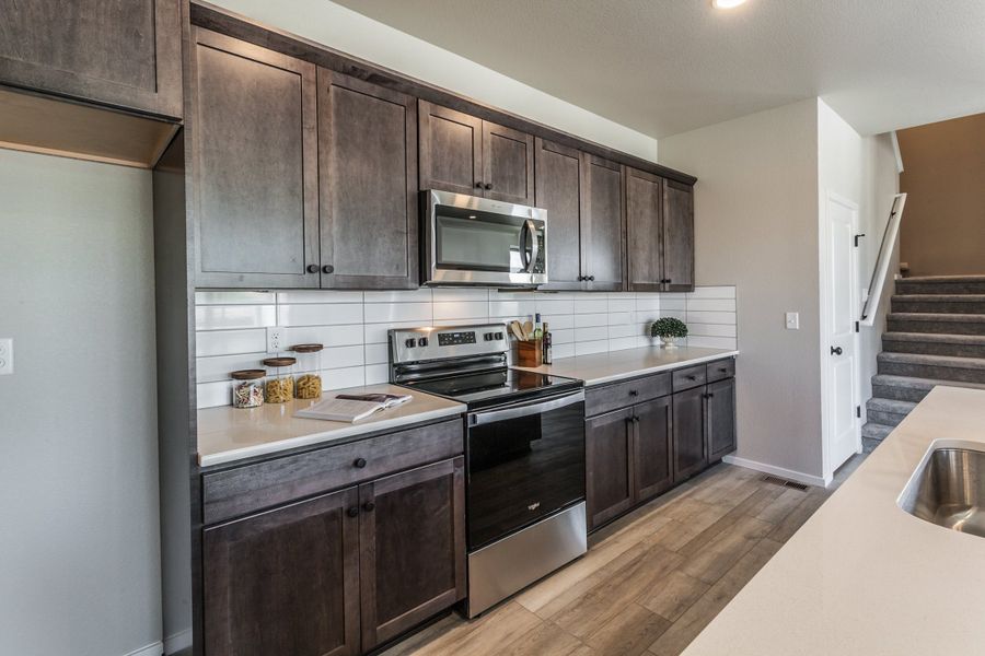 Furnished interior view inside a new home in Trailside, Timnath (Image 13).