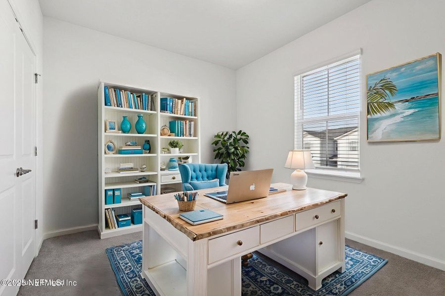 Furnished interior view inside a new home in Brandon Lakes at Silver Landing, St. Augustine (Image 8).