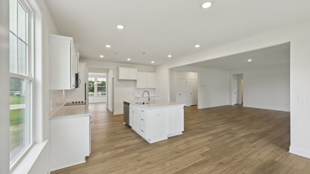 Representative furnished interior of a home built from the Stonehaven by DRB Homes in Campbell Ridge, Angier (Image 14).