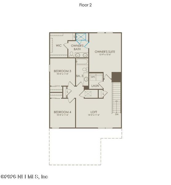 2D floor plan layout of this home in , St. Augustine, FL (Image 5).