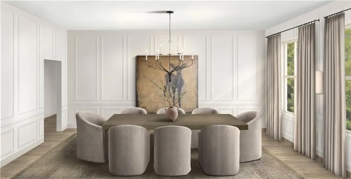 Furnished interior view inside a new home in , Milton (Image 7).