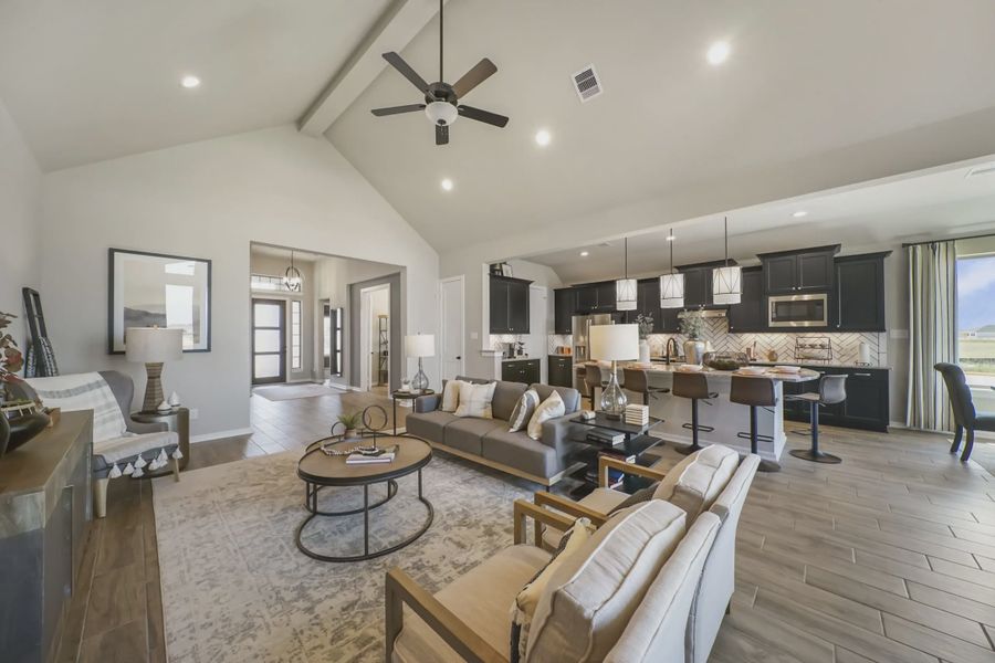 Representative furnished interior of a home built from the Bradford by Chesmar Homes in Jordan Ranch 55's, Fulshear (Image 5). Representative furnished interior of a home built from the Bradford by Chesmar Homes in Jordan Ranch 55's, Fulshear (Image 5).