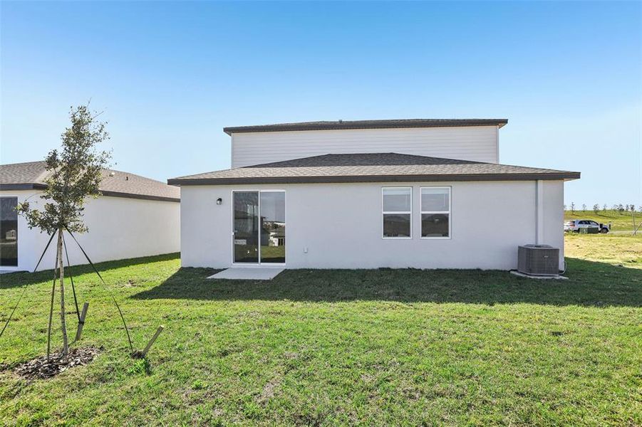Exterior details and patio area of a home in Benton Hills - Classic Series, Brooksville (Image 2). Exterior details and patio area of a home in Benton Hills - Classic Series, Brooksville (Image 2).
