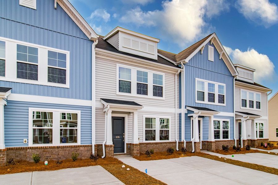 Front exterior of a new home in Astoria, Columbia, SC, highlighting curb appeal (Image 17).