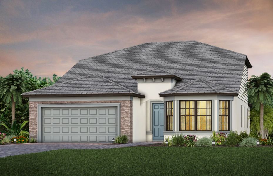 Exterior FM3 with optional stone detail