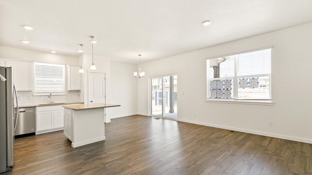 Representative unfurnished interior of a home built from the Lark by D.R. Horton in The Ridge at Lorson Ranch, Colorado Springs (Image 15).