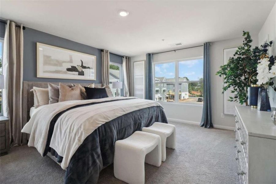 Furnished interior view inside a new home in Overlook at Peachtree Corners, Peachtree Corners (Image 17).