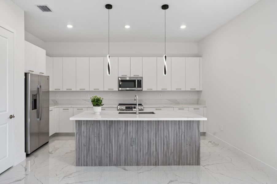 Furnished interior view inside a new home in , Davie (Image 33).