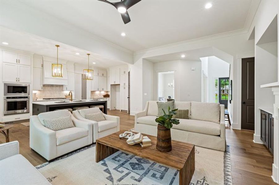 Furnished interior view inside a new home in White Post on Lake Lanier, Gainesville (Image 29).