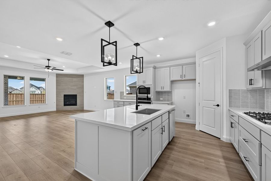 Furnished interior view inside a new home in The Ranch at Uptown Celina, Celina (Image 6).